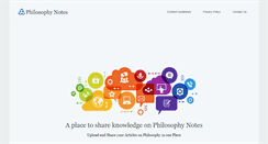 Desktop Screenshot of philosophynotes.net