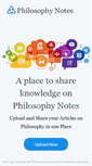 Mobile Screenshot of philosophynotes.net