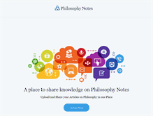 Tablet Screenshot of philosophynotes.net